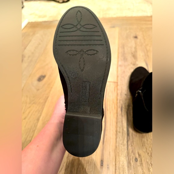 Kohls black ankle boot wedges - Picture 4 of 5